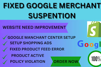 be a gmc expert for suspended google merchant center