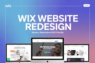 redesign your wix website into a modern responsive and SEO friendly site
