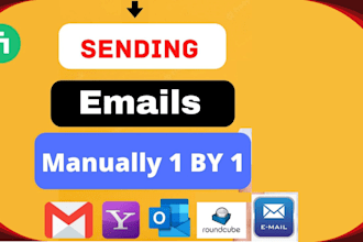 send 500 emails manually one by one