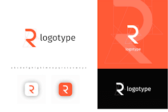 make a high quality monogram minimalist r logo  with express delivery