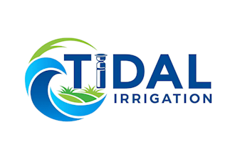 do a minimalist agriculture, lawn care, landscape and irrigation logo