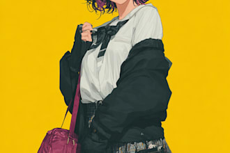 draw your roblox or oc character in anime style