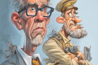political caricature and cartoon