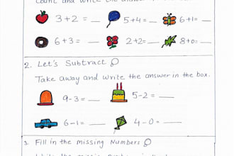 create engaging worksheets and activities for young children