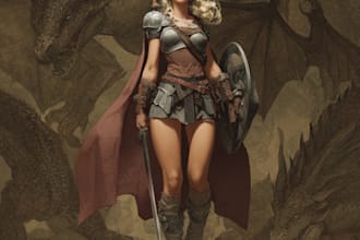 draw fantasy character art, dnd character, custom battlemap for your game art