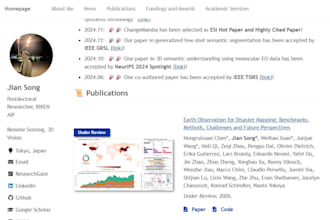 create personal academic page based on template on github