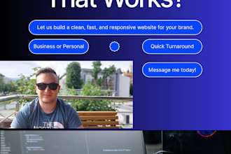 build a responsive business website with modern UI and PHP backend