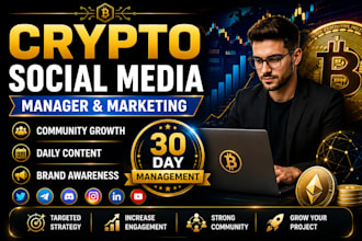 be your crypto social media manager and marketing specialist