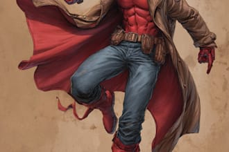 make comic book and custom illustrations