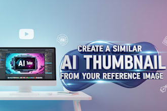 create a similar ai thumbnail from your reference image