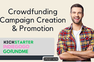 create, promote and boost your crowdfunding on kickstarter indiegogo gofundme