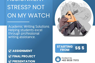 do school and college projects, assignments and presentations