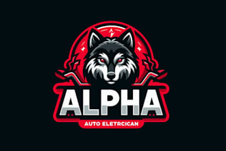 create wonderful and excellent wolf logo design