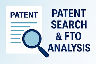 provide patent search analysis and reporting services