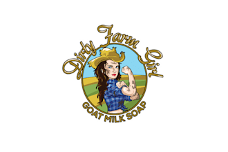 design magnificent goats milk soap logo