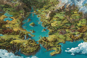 fantasy map design map maker vector map illustration