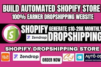 build automated shopify dropshipping store ecommerce expert website development