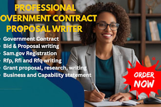 win government contract, bid proposal, grant writing winning government contract