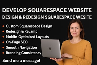develop squarespace website design redesign squarespace website