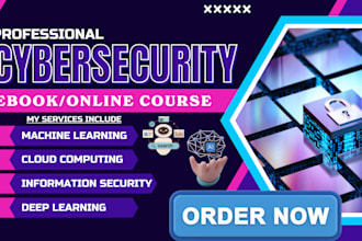 create online course content on cybersecurity, video course, lms training video