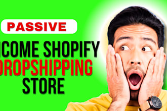 passive income dropshipping  shopify store