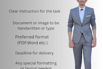 do hand writing assignment job and typing work
