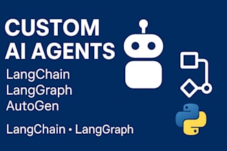 build custom ai agents using langchain, langgraph, or autogen for your use case