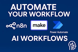 streamline and automate workflows integrations in n8n ,make ,power automate