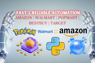 build custom auto checkout bot target bot amazon bot restock bot popmart bot