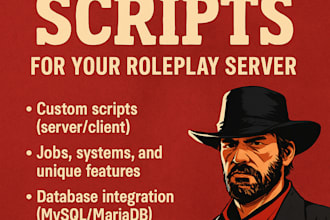develop custom redm scripts for your roleplay server