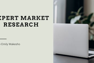 conduct a detailed market research and competitor analysis