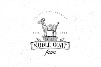design a vintage and creative custom farm logo for you