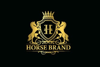 make luxury heraldic vintage shield coat of arms logo