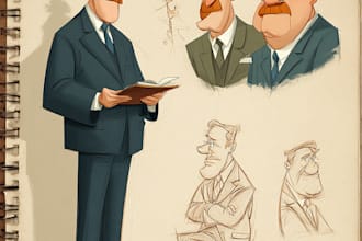 create satire, editorial or political cartoons for you
