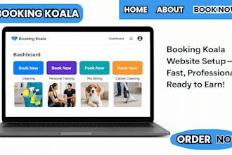 enhance your business with a professional booking koala website setup booking