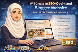 create SEO optimized blogger website