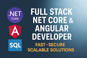 develop full stack dot net and angular web applications
