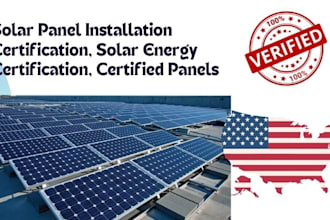 solar panel installation certification, solar energy certification, certified