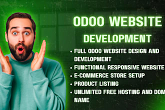 be your best web developer and create a website as designer from odoo