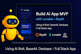 build lovable ai app mvp app replit ai bolt new dev base 44 supabase