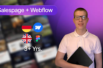 create a fully custom and responsive webflow website with figma design