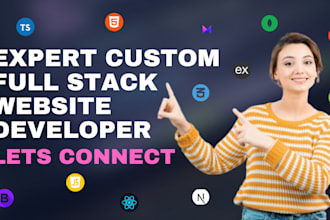 build or rebuild custom full stack website, frontend, backend dev, web developer