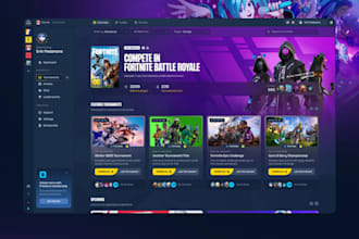 design tournament website, award winning website esports website gaming website