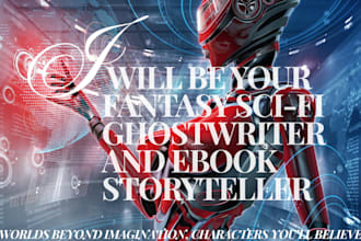 ghostwrite epic sci fi or fantasy novels