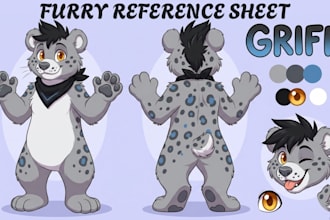 furry ref sheet reference sheet fursona design furry nsfw art anthro ref sheet