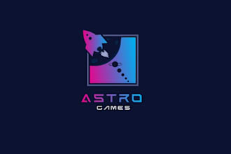 design high level game studio logo