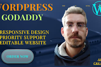 godaddy website design, godaddy wordpress website development, godaddy ecommerce