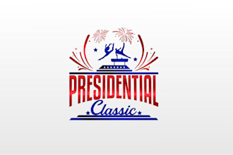 design modern presidential classic gymnastics event logo