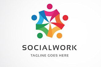 do social work  community outreach, counseling, youth programs, or advocacy logo