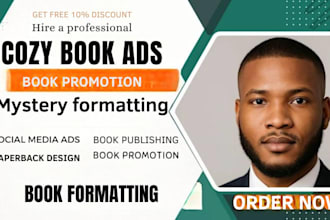 do cozy mystery book ads, mafia romance book formatting mystery book promotion